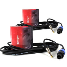 Skytec Speaker NL2 Male to 6.35mm Jack 5m Lead Pair for DJ PA System