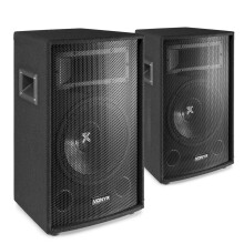 Vonyx 12" Passive PA Speakers Pair 1200W for DJ Disco Sound System