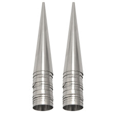 Creme Horn Formen 24 Stücke Große Größe Back Kegel Edelstahl Roll Horn Formen Konische Plunder Halb Mond Kegel Formen