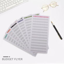 60 Pieces Expense Tracker Sheets Budget Trackers Paper Fit Budget Envelopes Banknote Envelope Budget for Personal