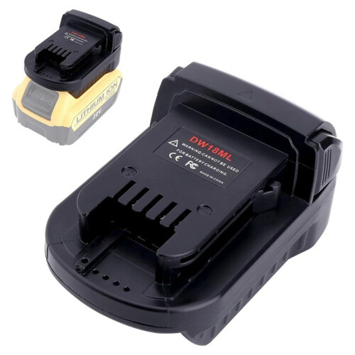 Adapter Compatible for  20V Max Battery to Replacement for  M18 18V Battery, DW18ML Adapter 1