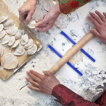 Tiras de Silicona para Medir el Grosor de la Masa, 18 Pulgadas, Juego de GuíAs de Rodillo, Espaciadores para Hornear, Pizza, PasteleríA, 3 TamañOs