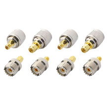 8 Stück / SET UHF SL16 PL259 SO239 Auf SMA Stecker Buchse RF Steck Verbinder Test Konverter