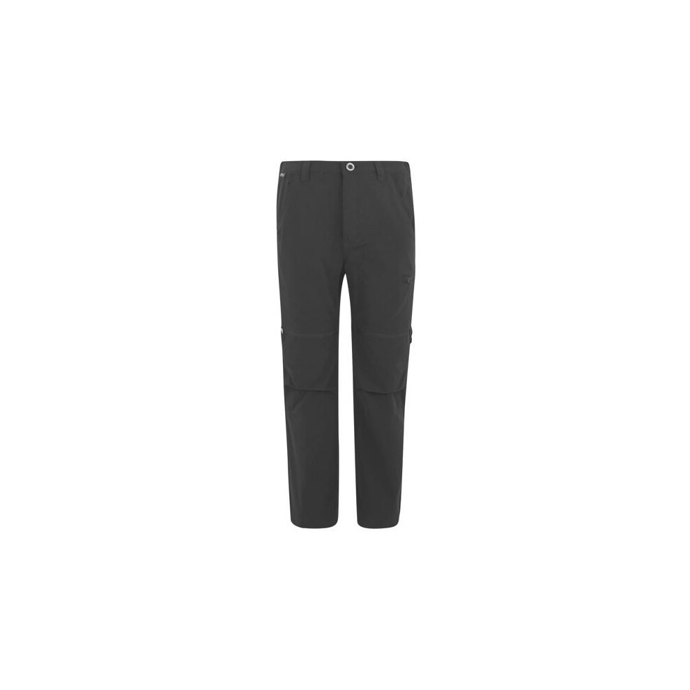 Regatta (13 Years, Dark Grey) Childrens/Kids Highton Stretch Zip-Off Walking Trousers