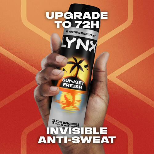 Lynx Lynx Sunset Fresh Anti-Perspirant Deodorant Spray, 200ml, 30 Pack 2