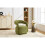(Green, Chenille) Green Chenille Swivel Accent Chair 4