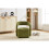 (Green, Chenille) Green Chenille Swivel Accent Chair 2