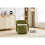 (Green, Chenille) Green Chenille Swivel Accent Chair 8