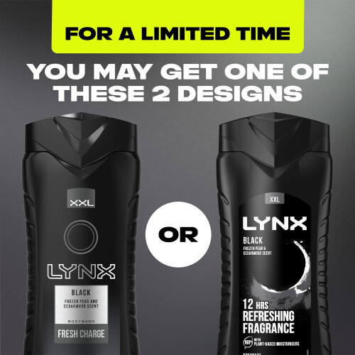 Lynx Lynx Black 6-Pack Bundle, Shower Gel 500ml + Body Spray 250ml, 6 Each 1