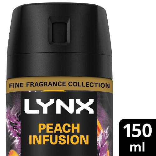 Lynx Lynx Peach Infusion Premium Deodorant Body Spray, 150ml, 36 Pack 1