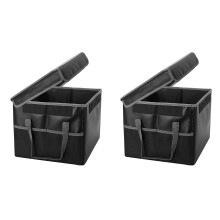 2X Boîte de Rangement de Fichiers Ignifuge, Classeur de Rangement Ignifuge ûrSerrure, Boîte de Bureau Portable, pour Lettre/Dossier Légal
