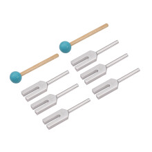 8Pcs Aluminum Alloy Angel Crystal Tuning Fork 4096Hz/4160Hz/4225Hz Tuning Fork