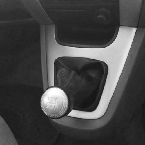 5 Speed Gear Shift Knob Leather Boot for  Tucson 2004 2005 2006 2007 2008 2009