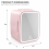 4L Mini Fridge with LED Mirror 2
