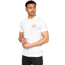 (L, White) Bench Mens Cometer Short Sleeve Three Button Slim Fit Polo Shirt Top