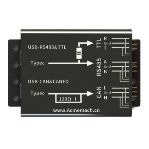 Adattatore da USB A CAN FD Debugger USB-CANFD Supporta USB A CANFD + RS485/TTL per Siti Industriali