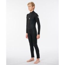 (L, Black) Rip Curl Kids Freelite 3/2mm Flatlock Surf Surfing Full Length Wetsuit