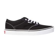 (6.5 UK, Black/White) Vans Womens/Ladies Atwood Canvas Trainers