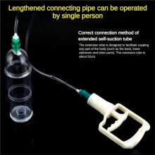 Vacuum Cupping Therapy Set with Pump, Suction Cups for Men, Body Massage, Detox, Anti-Cellulite & Healthy Care