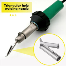 4Pcs Speed Welding Nozzles for Vinyl Pvc Plastic Hot Air Blower Triple-cornered Speed Nozzle Round Welding Y Type