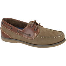 (7 UK, Brown) Dek Womens Moccasin Nubuck Leather Boat Shoe