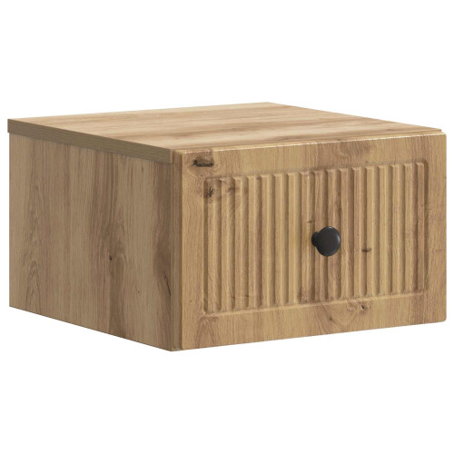 VidaXL vidaXL Wall-Mounted Bedside Cabinet 2 pcs Artisan Oak Engineered Wood 1