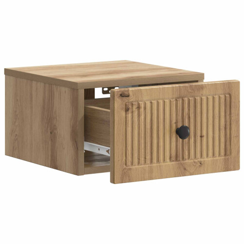 VidaXL vidaXL Wall-Mounted Bedside Cabinet 2 pcs Artisan Oak Engineered Wood 2