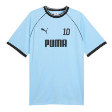 (L, Vibrant Blue) Puma Mens Geometric Pattern Sport T-Shirt