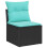 VidaXL vidaXL Gartensofa-set 9 stk. Schwarz Poly-Rattan 4