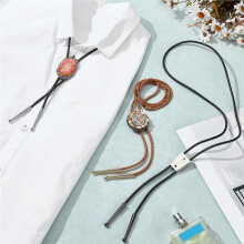 3 Sets Bolo Tie Finding Sets, 3 Colors Bolo Tie Tips Replacement End Caps Kit, Metal Bolo Cap Buckle, Bolo Tie Tips