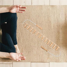 Wooden Back Massage Roller Meridian Manual Lymphatic Drainage Tool Deep Tissue Muscle Pain Relief for Body Neck Leg