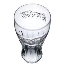 Coca Cola Contour Highball Drinking Glass 320ml Clear Round Dishwasher Safe