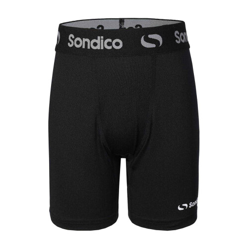 (13 Years, Black) Sondico Childrens/Kids Snug Fit Compression Shorts
