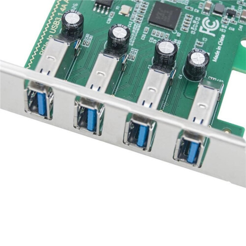 4-Port PCI Express USB 3.0 Controller Card USB 3.0 Expansion Card Multi-Port Type-A VL805 1
