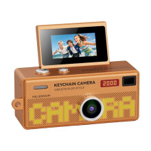 Digital Camera 180 Flip Screen Selfile Keychain Camera Retro Support Memory Card 1080P HD Very Camcorder Video DV D