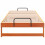 VidaXL vidaXL Bed Frame Brown 90 x 220 cm Solid Pine Wood 4