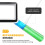 4X Rechargeable Magnifying Glass with Light 20LEDs, Handheld Rectangular Page Lighted Magnifier, 3 Brightness Modes 5