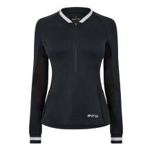 (8 UK, Black) Skins Womens/Ladies Quarter Zip Base Layer Top