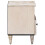 VidaXL vidaXL Bed cabinet 2 pcs White 40 x 33 x 46 cm Solid Mango Wood 5