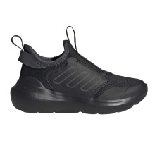 (10 UK Child, Triple Black) Adidas Childrens/Kids Tensaur 3 Stripes Trainers