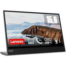 Lenovo L15 15.6 Inch Portable Monitor | FHD, 1080p, 60Hz, IPS, 6ms, USB-C / Type-C connector