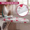 GEEZY GEEZY Ironing Board Cover Red Hearts Elasticated Easy Fit Heat Reflective 122x38cm 6