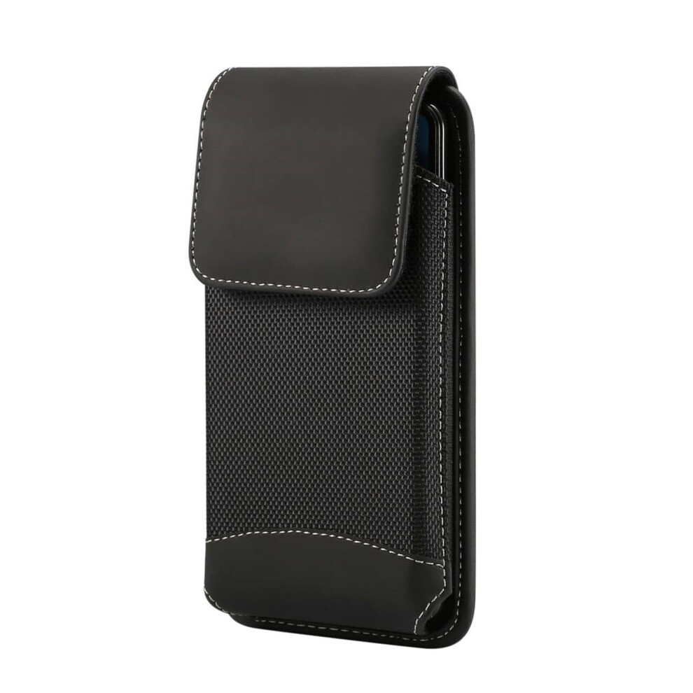Photos - Case DFV mobile - Belt Cover Vertical Leather and Nylon for UMIDIGI G3 - Black Black DF-iF3-PLS-N-FCvOXF-258(2023)