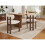 (Walnut, Boucle) 4 Solid Wood Dining Chairs - Walnut Boucle 11