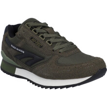 (8 UK, Dark Olive) Hi-Tec Mens Silver Shadow Suede Trainers
