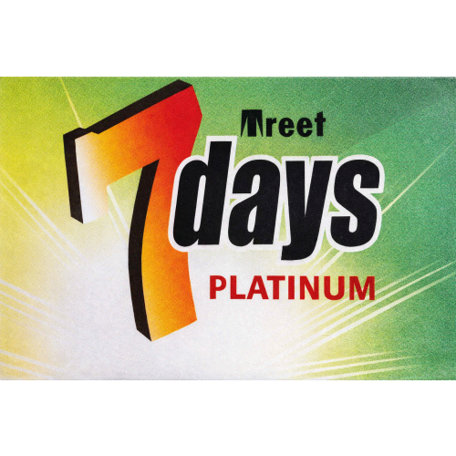 100 Lames de Rasoir Treet 7 Days Platinum Double Tranchant