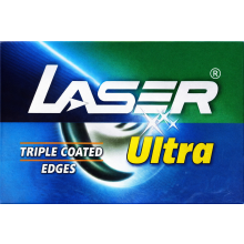 100 Laser Ultra Double Edge Razor Blades (2 Cards of 50)