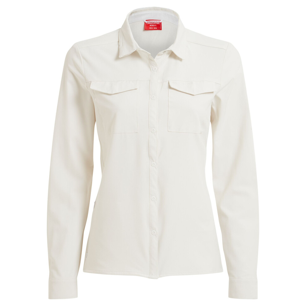 Craghoppers (12 Uk, Sea Salt) Womens/Ladies Nosilife Pro Iii Nosilife Long-Sleeved Shirt
