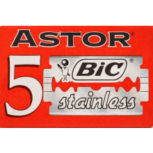 100 BIC Astor Stainless Double Edge Razor Blades