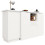 (White, MDF) Sleek 360 Rotating Bar Table – 198.5 x 30 x 75 cm 12